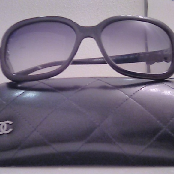 87 CHANEL 5280-Q c.501/S6 Rectangle Black Bow - Picture 1 of 8